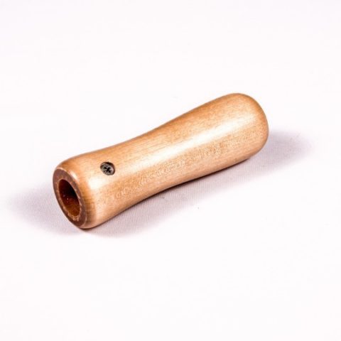 Replacement wooden handle for metal steamhead